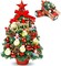 2FT Tabletop Mini Christmas Tree (Mini Tree- Snowman Light) 12"D x 12"W x 24"H